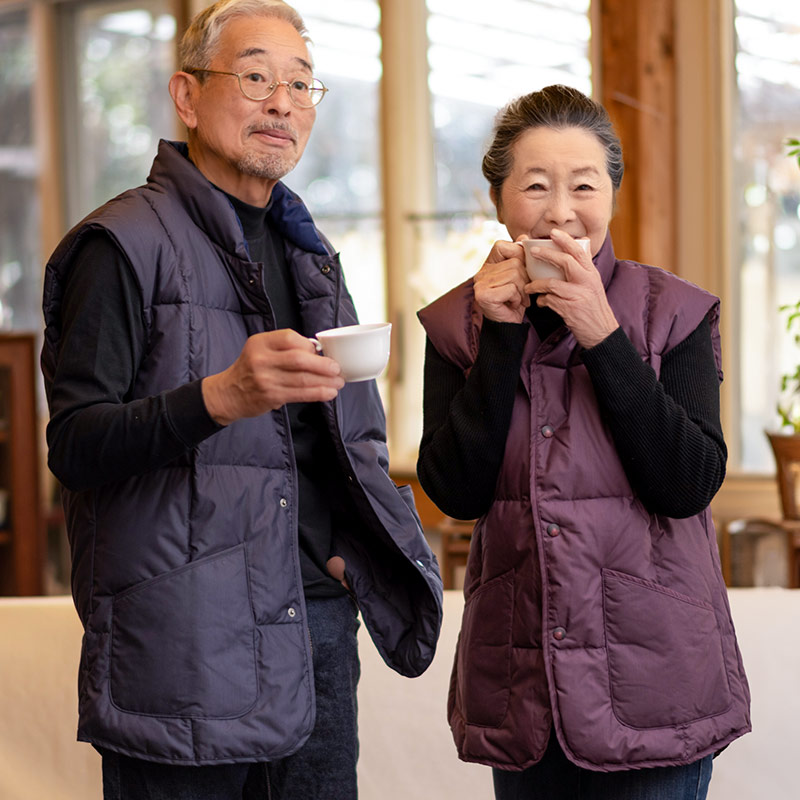 ヘヴンリーダウン スタンダード ルームベスト 男女兼用