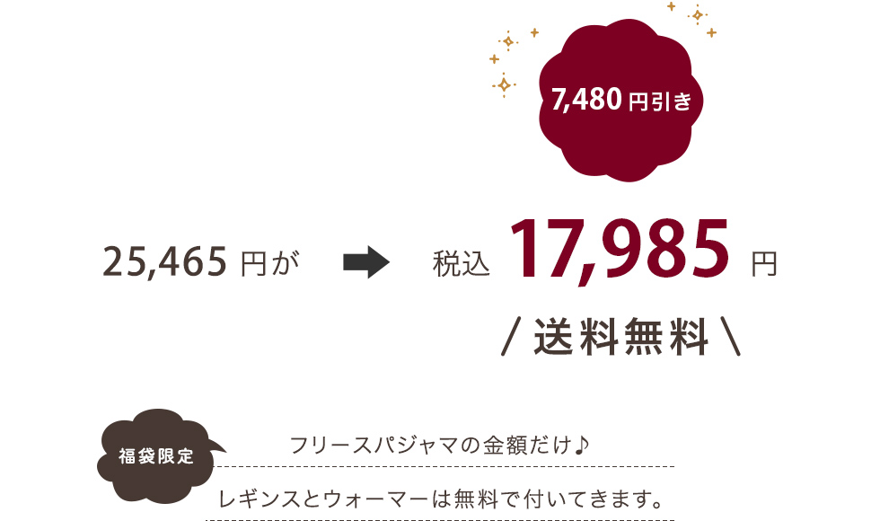 25,465円が7,480円引きの17,985円！送料無料です。
