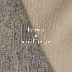 brown×sand beige