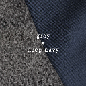 gray×deep navy