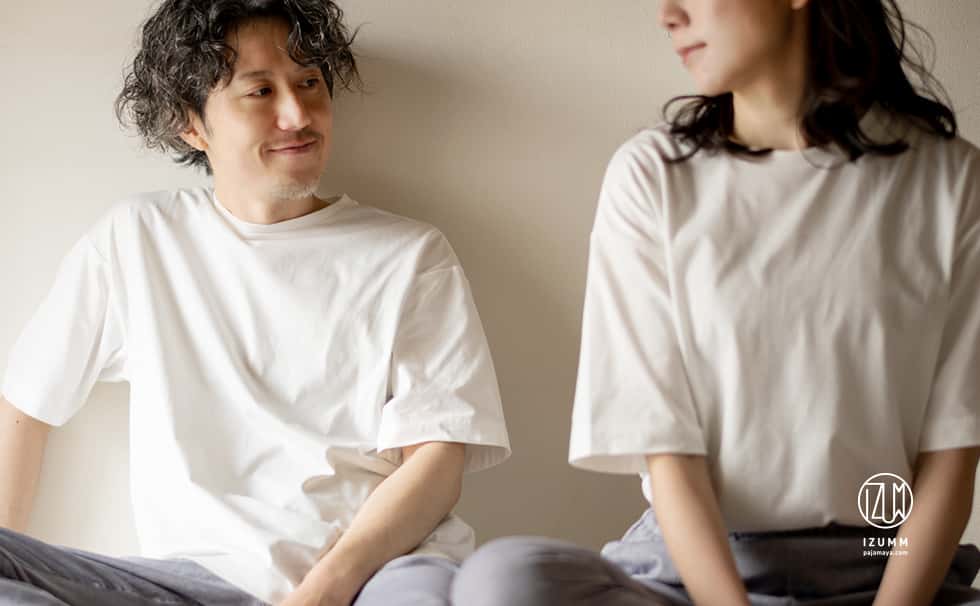 日本製　GIZAコットン“Luxe ラクス” 超長綿100％ 三子糸Tシャツ 男女兼用