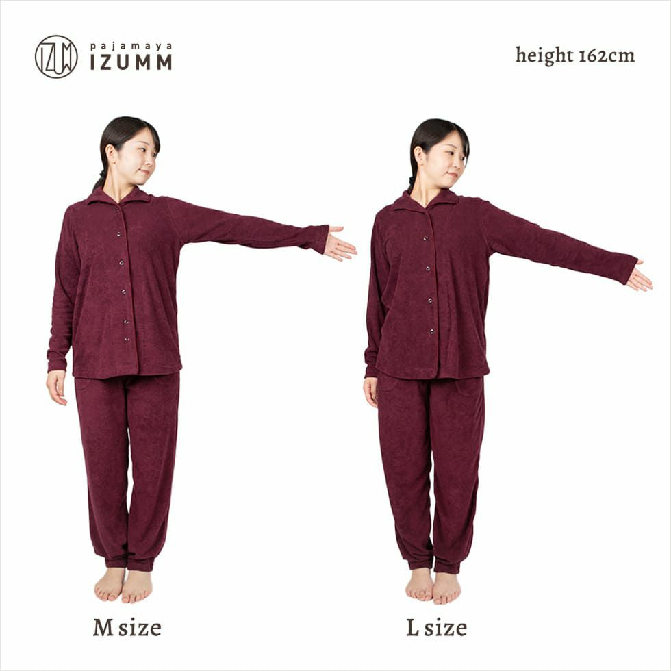 女性モデル身長：162cm Mサイズ・ Lサイズ比較