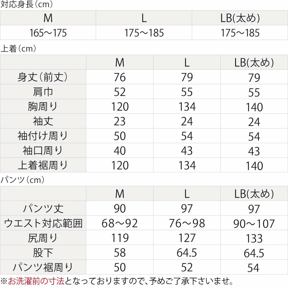 サイズ表