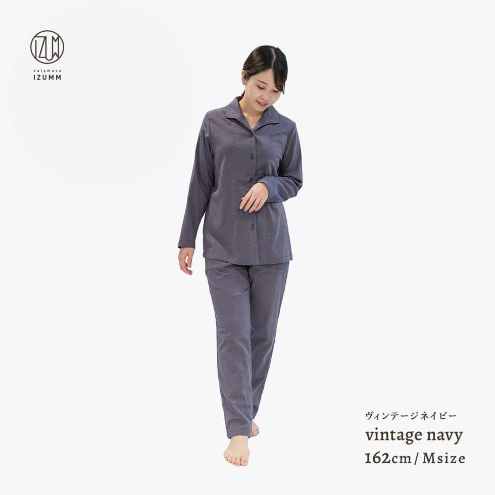 女性モデル身長：162cm Mサイズ ヴィンテージネイビー着用