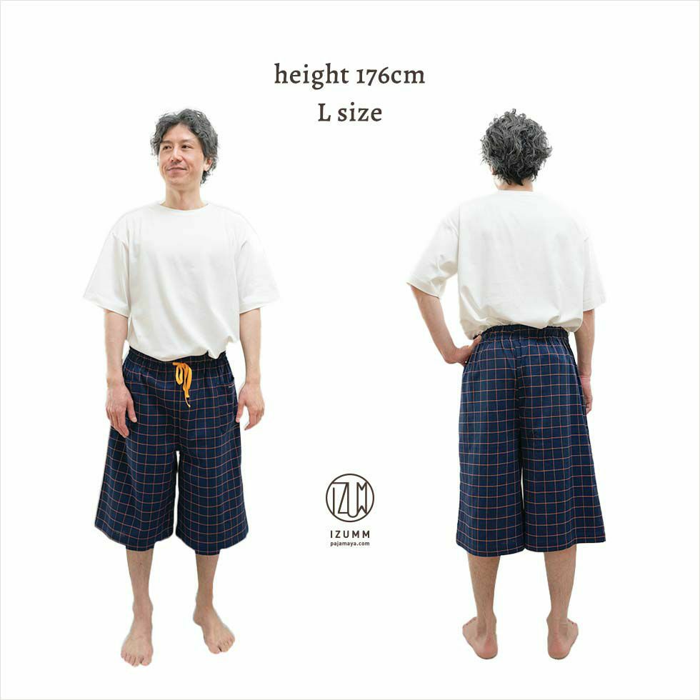 男性モデル身長：176cm　Lサイズ着用