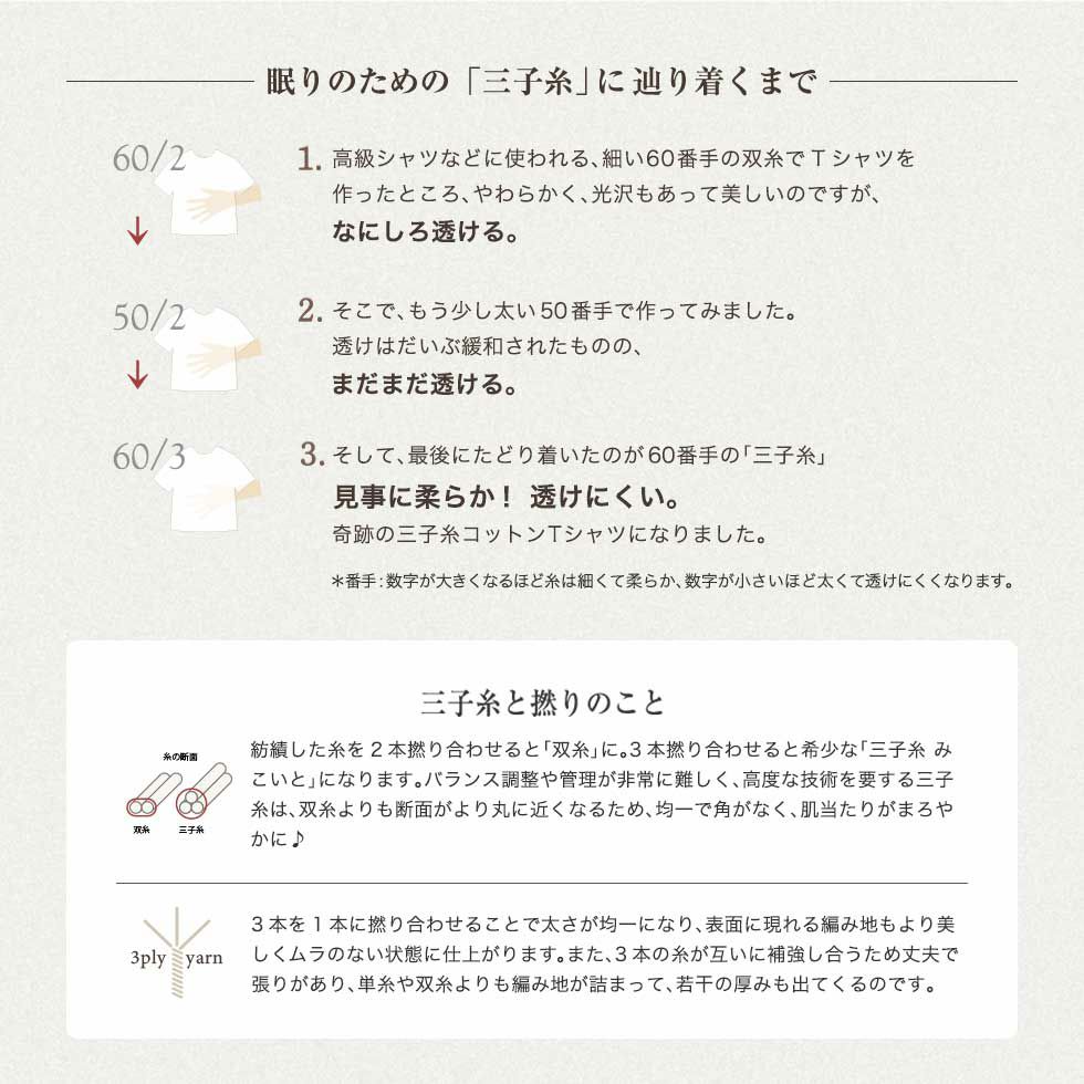 眠りのための「三子糸」に辿り着くまで