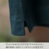 Tシャツにはコンパクトな「サイドスリット」 裾の見返しは広くしっかりとした仕立てに